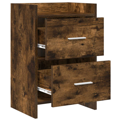 Bedside Tables 2 pcs Smoked Oak 40 x 30 x 60 cm Engineered Wood