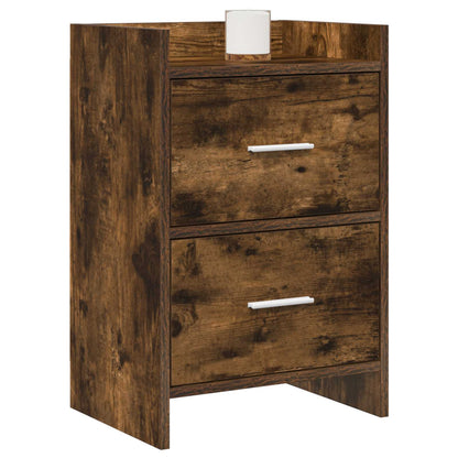 Bedside Tables 2 pcs Smoked Oak 40 x 30 x 60 cm Engineered Wood
