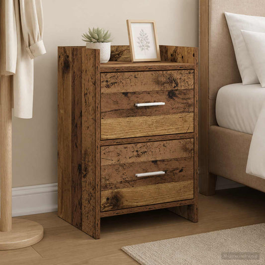 Bedside Tables 2 pcs Old Wood 40 x 30 x 60 cm Engineered Wood