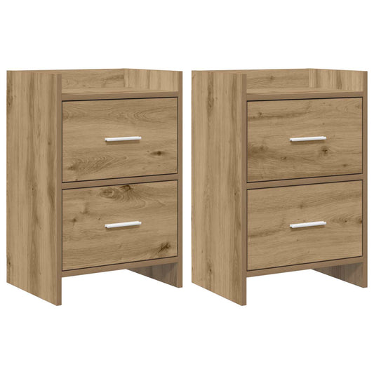 Bedside Tables 2 pcs Artisan Oak 40 x 30 x 60 cm