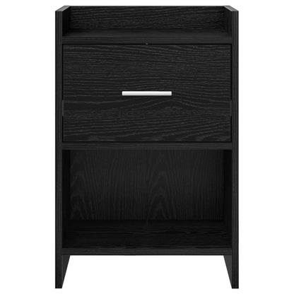 Bedside Tables Black Oak 40 x 30 x 60 cm Engineered Wood