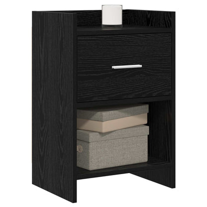 Bedside Tables Black Oak 40 x 30 x 60 cm Engineered Wood