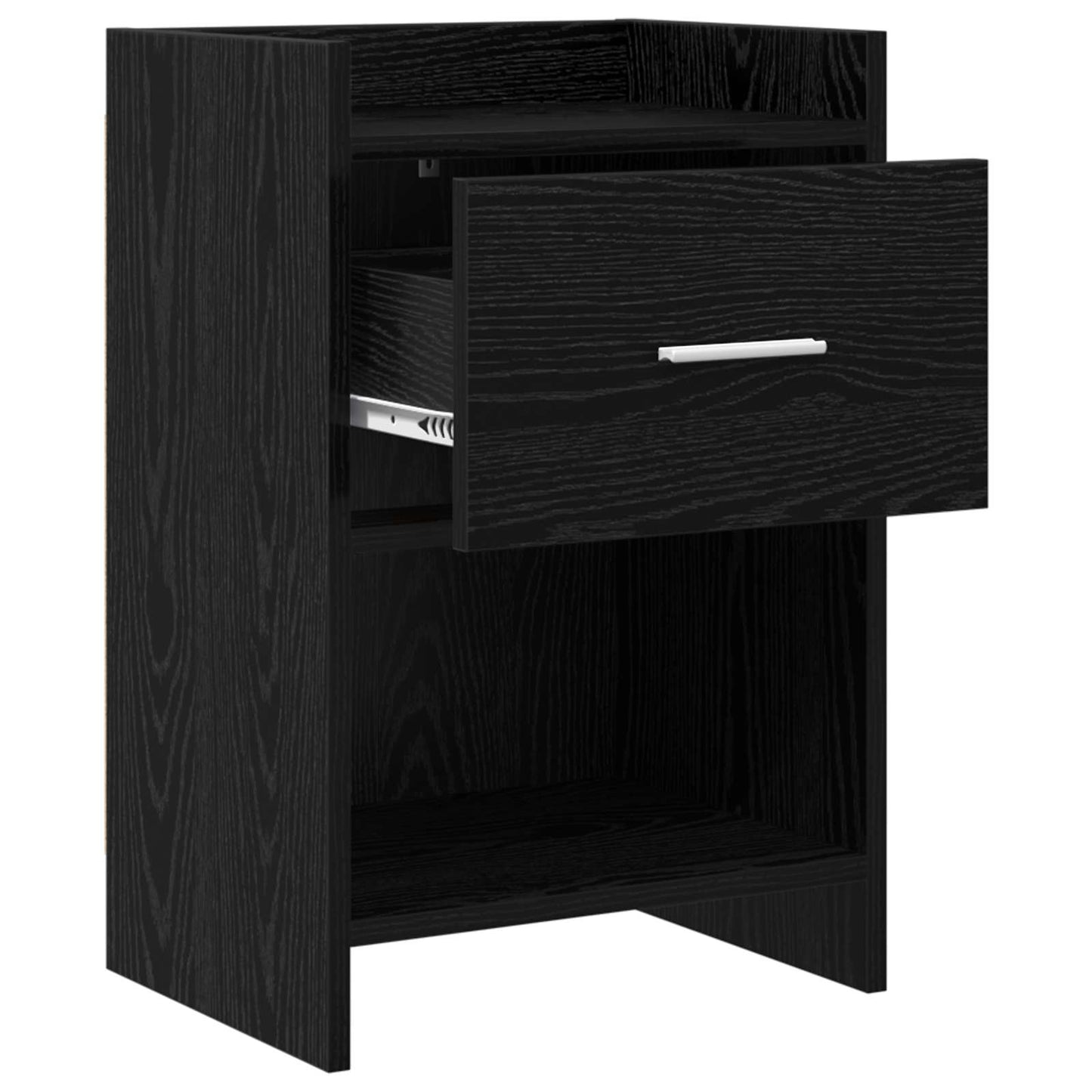 Bedside Tables 2 pcs Black Oak 40 x 30 x 60 cm Engineered Wood