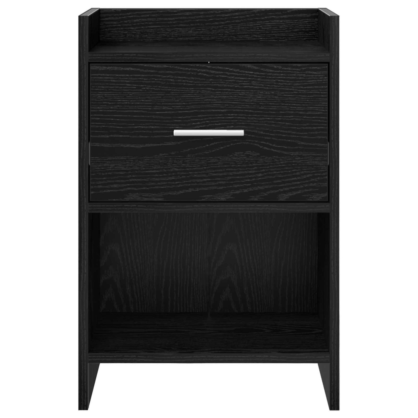 Bedside Tables 2 pcs Black Oak 40 x 30 x 60 cm Engineered Wood
