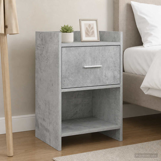 Bedside Tables 2 pcs Concrete Grey 40 x 30 x 60 cm