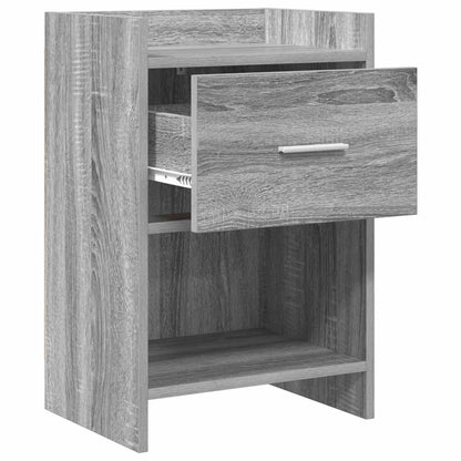 Bedside Tables Grey Sonoma 40 x 30 x 60 cm Engineered Wood