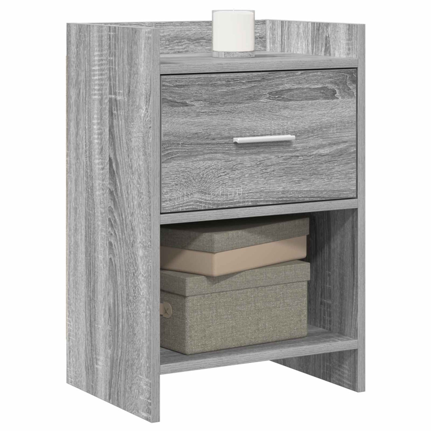 Bedside Tables Grey Sonoma 40 x 30 x 60 cm Engineered Wood