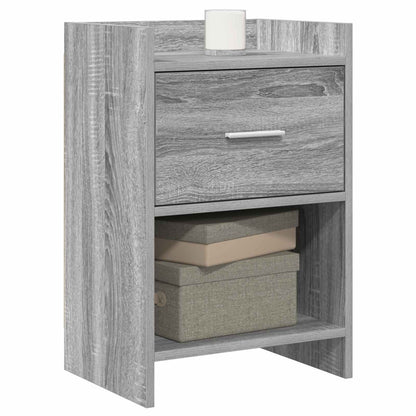 Bedside Tables Grey Sonoma 40 x 30 x 60 cm Engineered Wood