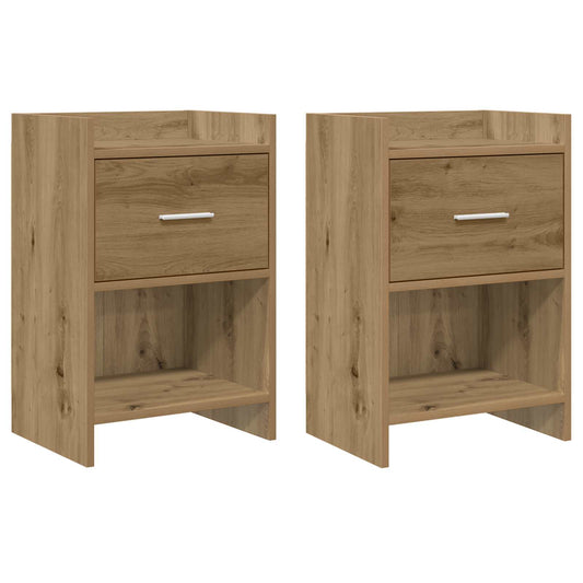 Bedside Tables 2 pcs Artisan Oak 40 x 30 x 60 cm