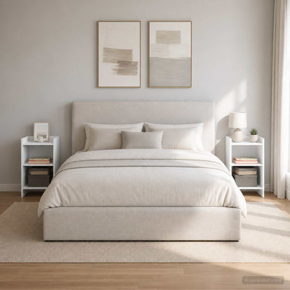 Bedside Tables 2 pcs White 40 x 30 x 60 cm Engineered Wood