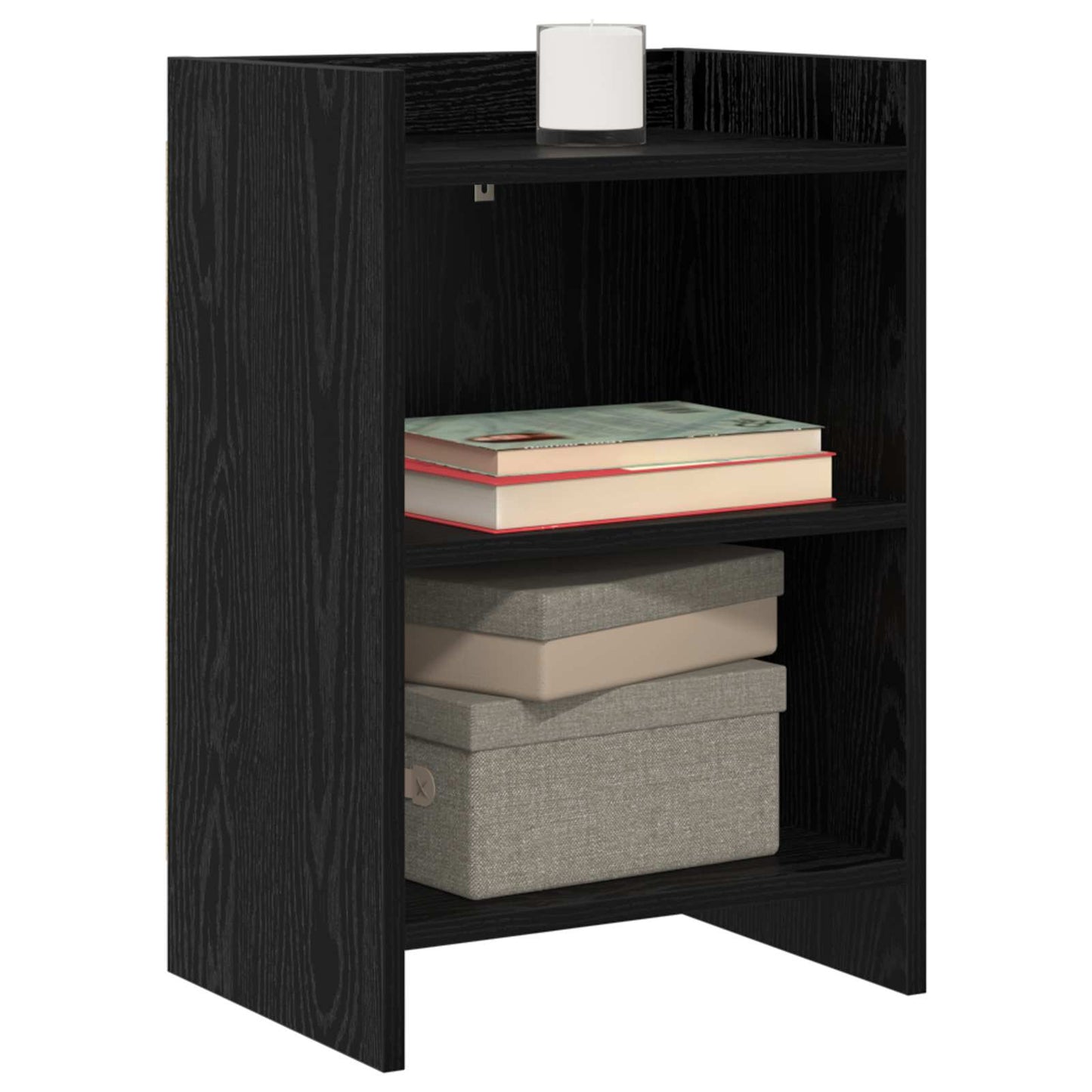 Bedside Tables 2 pcs Black Oak 40 x 30 x 60 cm Engineered Wood