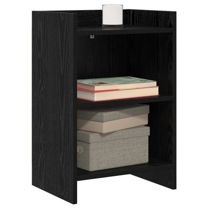 Bedside Tables 2 pcs Black Oak 40 x 30 x 60 cm Engineered Wood