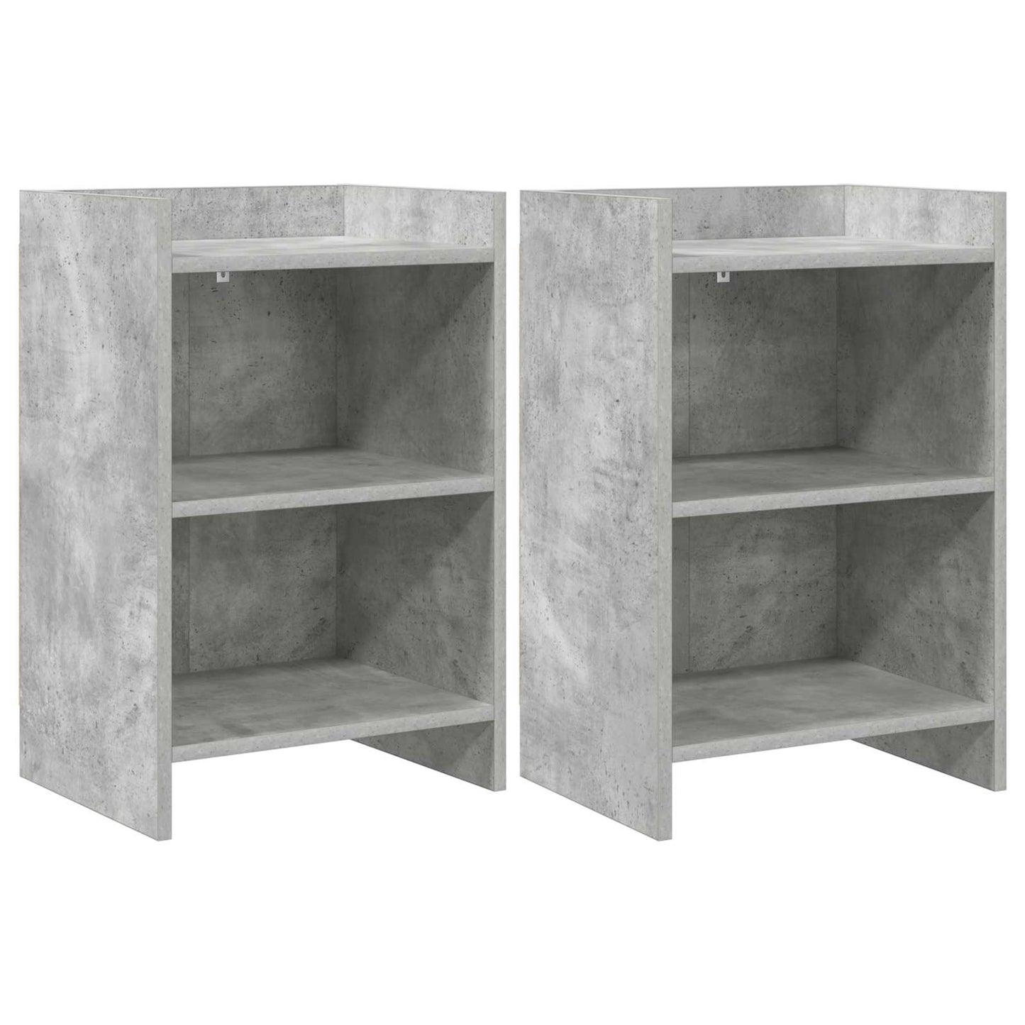 Bedside Tables 2 pcs Concrete Grey 40 x 30 x 60 cm