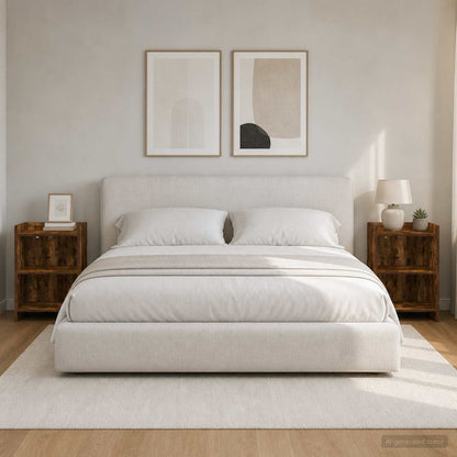 Bedside Tables 2 pcs Smoked Oak 40 x 30 x 60 cm Engineered Wood