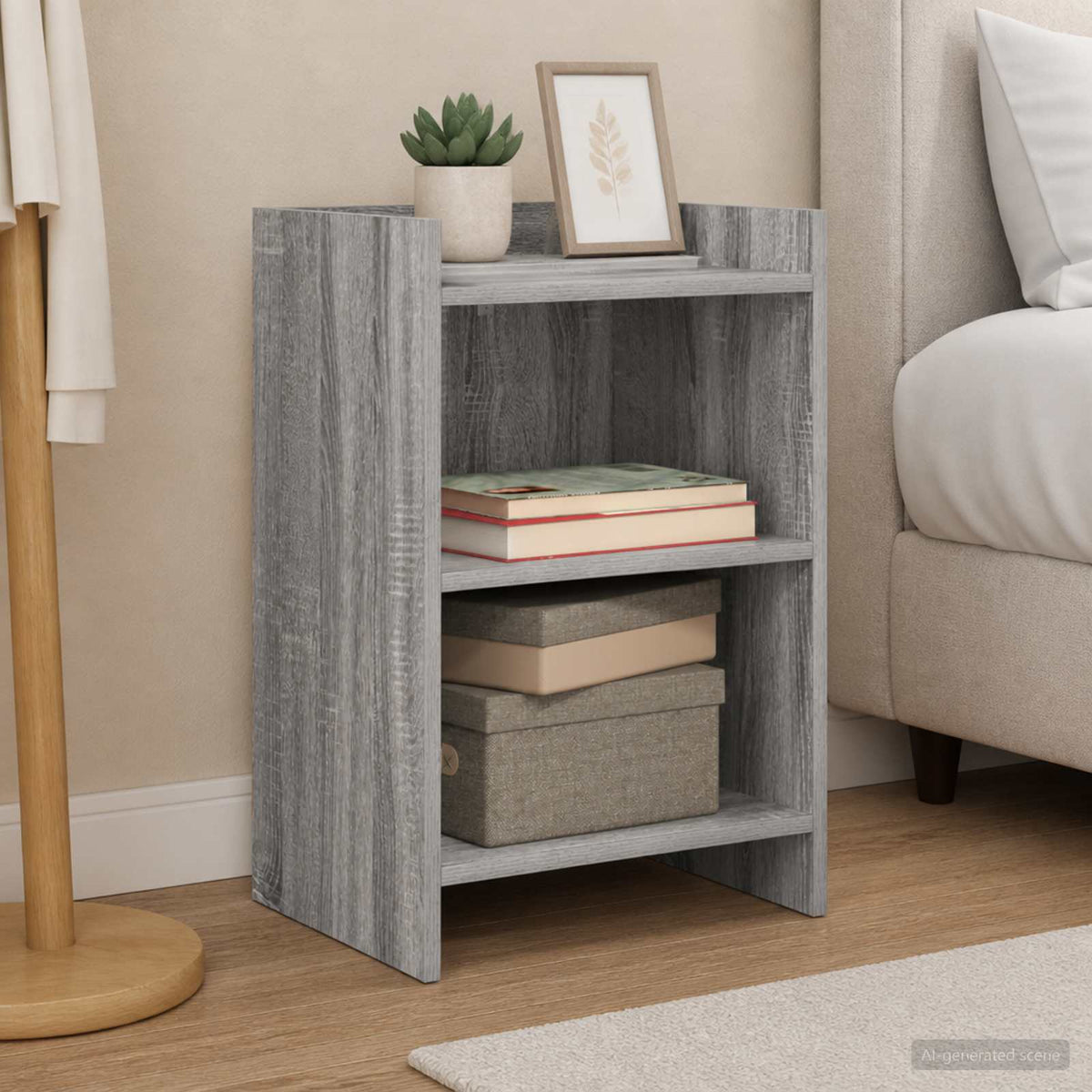 Bedside Tables 2 pcs Grey Sonoma 40 x 30 x 60 cm