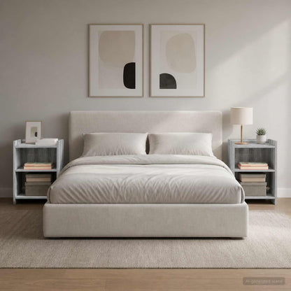 Bedside Tables 2 pcs Grey Sonoma 40 x 30 x 60 cm