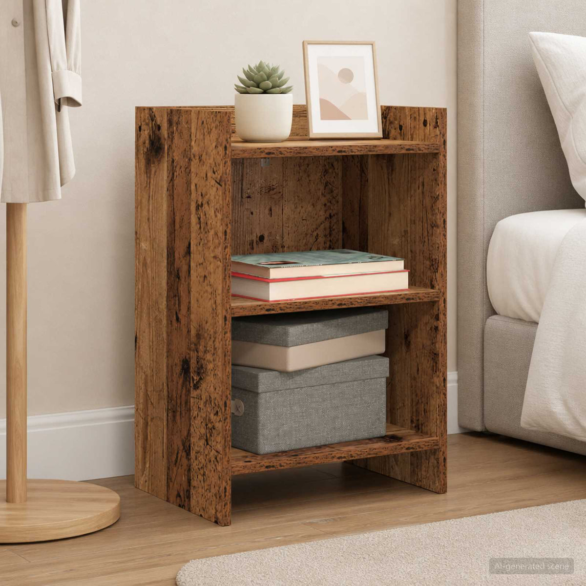 Bedside Tables 2 pcs Old Wood 40 x 30 x 60 cm Engineered Wood
