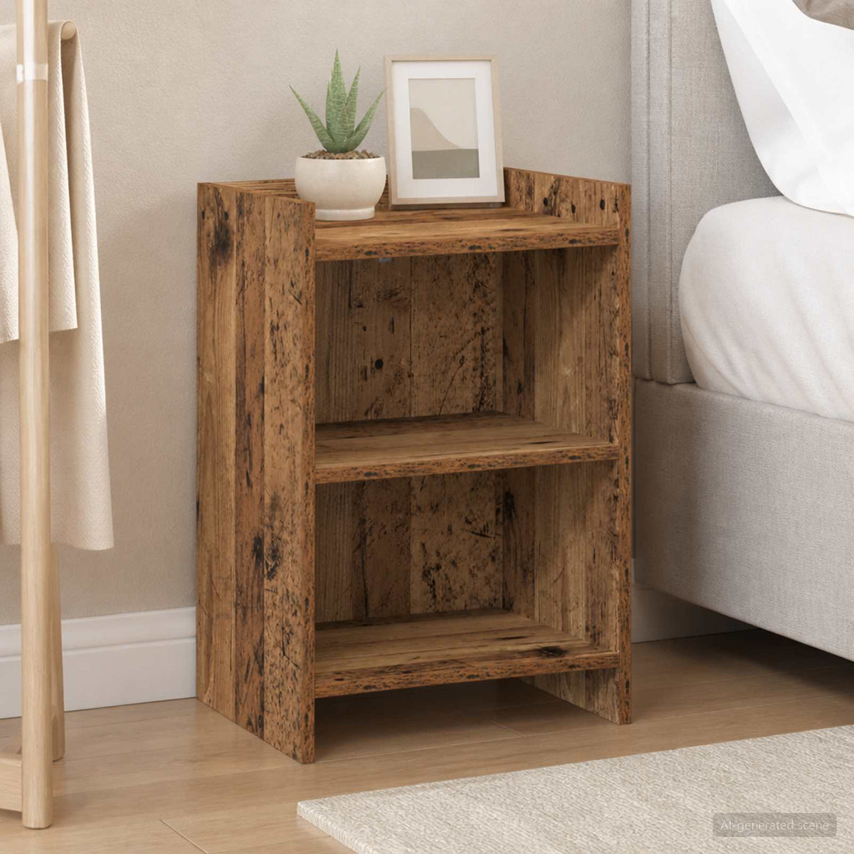 Bedside Tables 2 pcs Old Wood 40 x 30 x 60 cm Engineered Wood