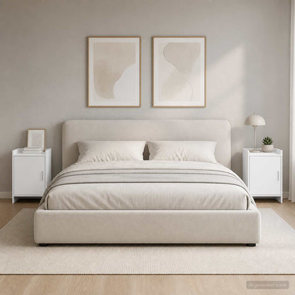 Bedside Tables 2 pcs White 40 x 30 x 60 cm Engineered Wood
