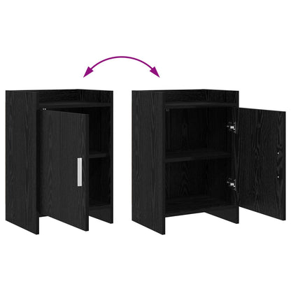 Bedside Tables Black Oak 40 x 30 x 60 cm Engineered Wood