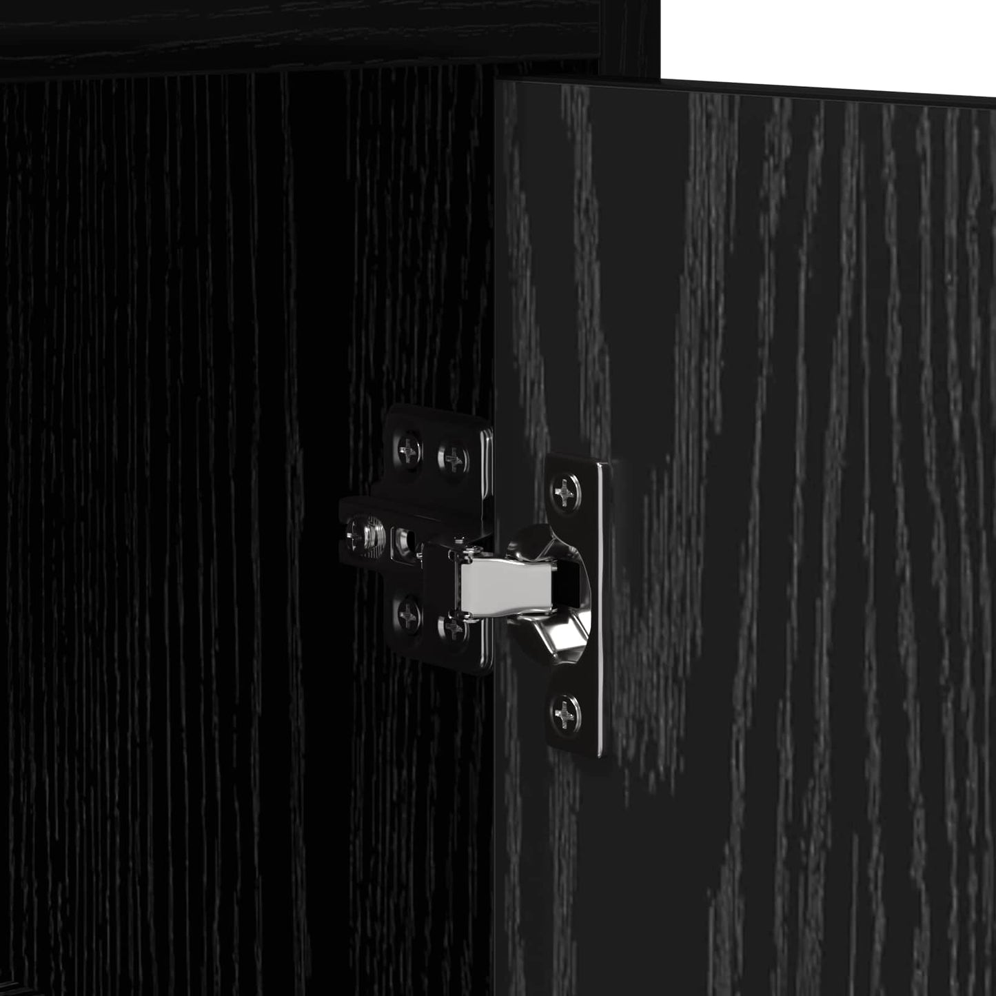 Bedside Tables 2 pcs Black Oak 40 x 30 x 60 cm Engineered Wood