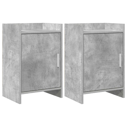Bedside Tables 2 pcs Concrete Grey 40 x 30 x 60 cm