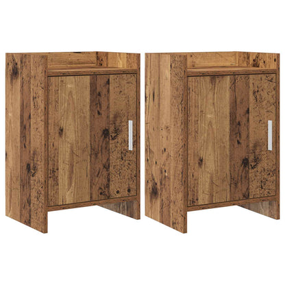 Bedside Tables 2 pcs Old Wood 40 x 30 x 60 cm Engineered Wood