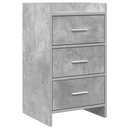 Bedside Tables Concrete Grey 40 x 36 x 70 cm Engineered Wood