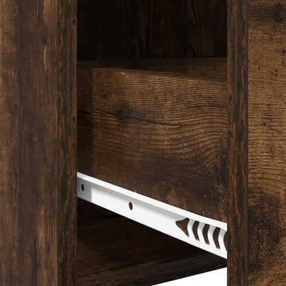 Bedside Tables Smoked Oak 40 x 36 x 70 cm Engineered Wood