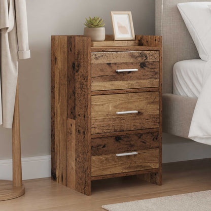 Bedside Tables Old Wood 40 x 36 x 70 cm Engineered Wood