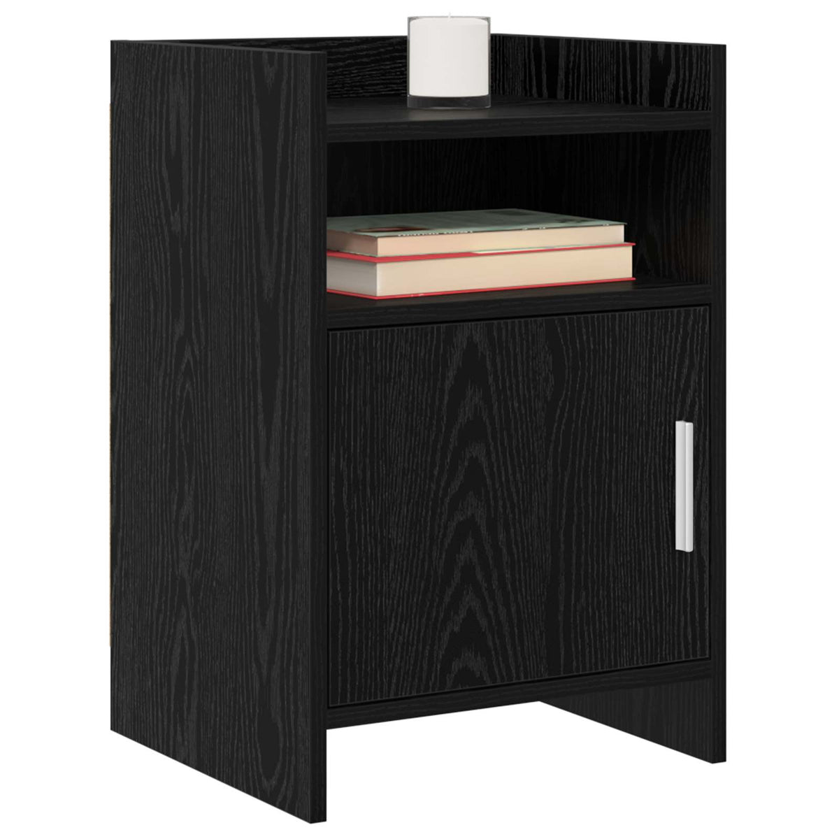 Bedside Tables 2 pcs Black Oak 40 x 36 x 60 cm Engineered Wood