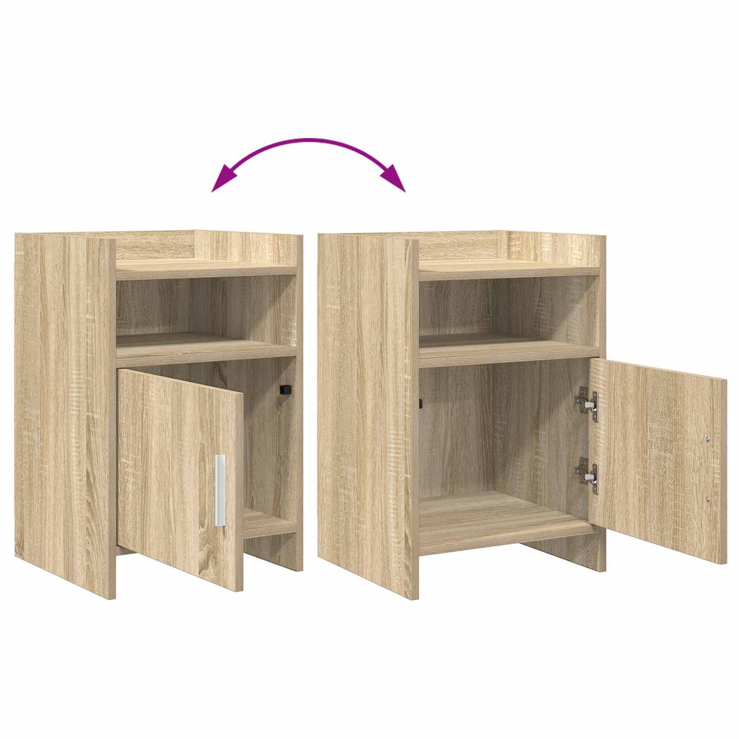 Bedside Tables Sonoma Oak 40 x 36 x 60 cm Engineered Wood