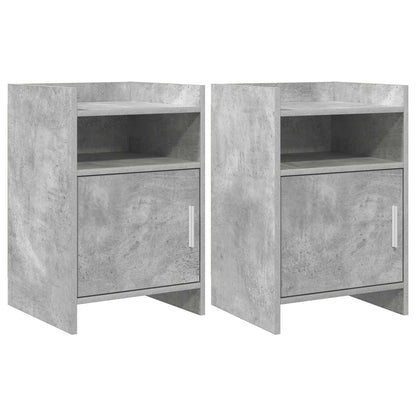 Bedside Tables 2 pcs Concrete Grey 40 x 36 x 60 cm