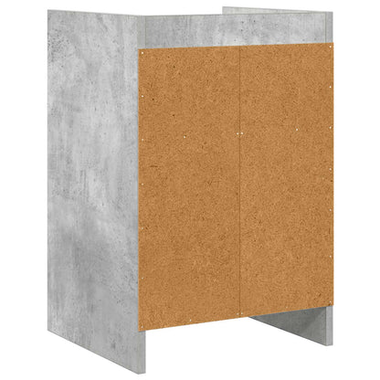 Bedside Tables 2 pcs Concrete Grey 40 x 36 x 60 cm