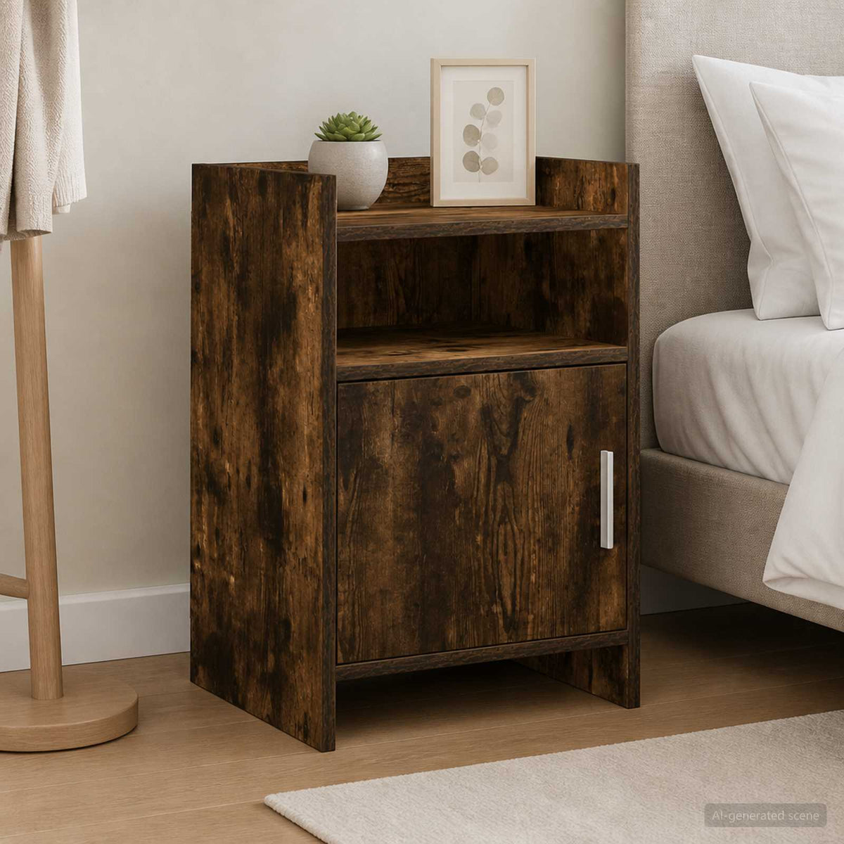 Bedside Tables 2 pcs Smoked Oak 40 x 36 x 60 cm Engineered Wood