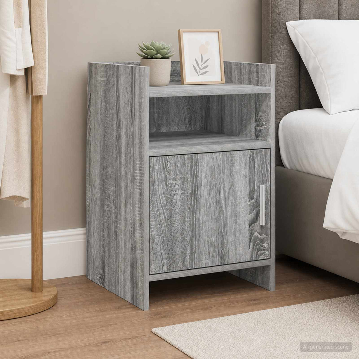 Bedside Tables 2 pcs Grey Sonoma 40 x 36 x 60 cm