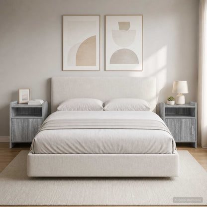 Bedside Tables 2 pcs Grey Sonoma 40 x 36 x 60 cm