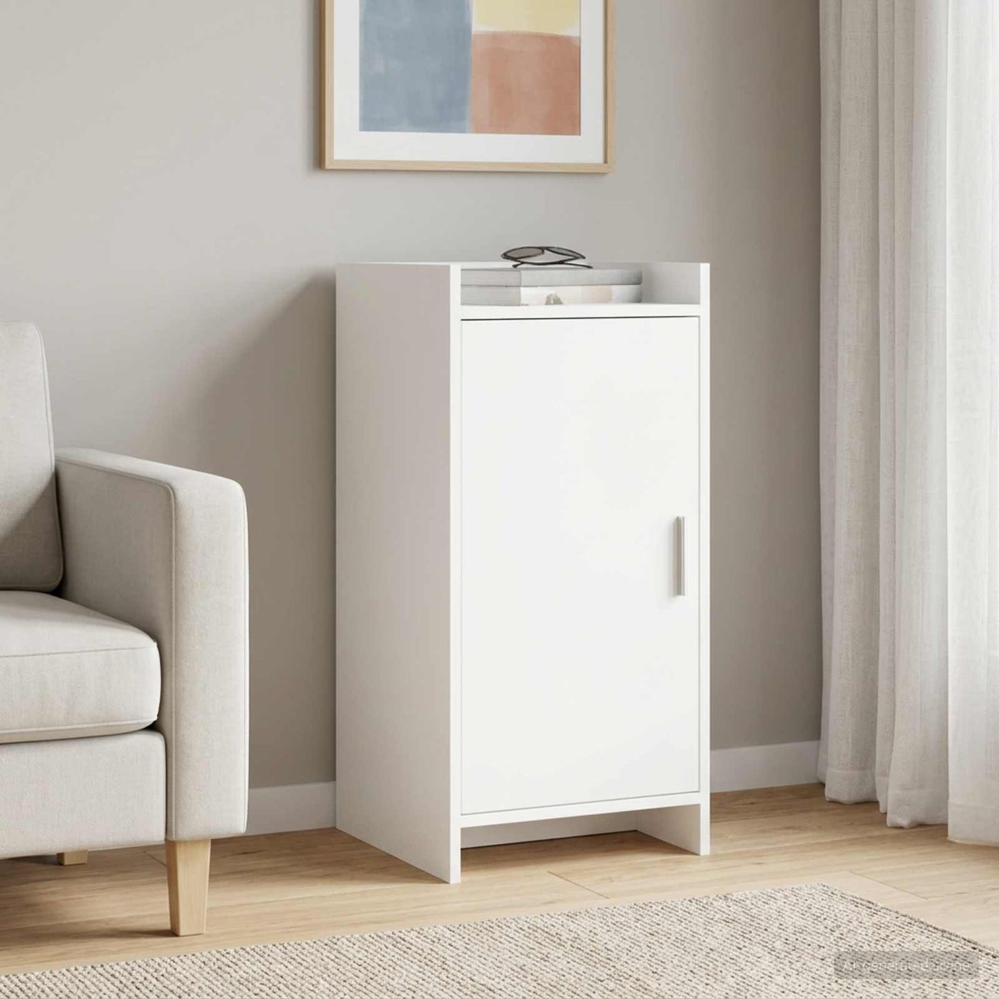 Sideboard White 40 x 36 x 80 cm Engineered Wood