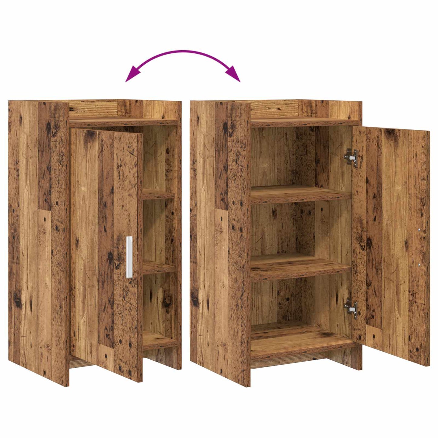 Sideboard Old Wood 40 x 36 x 80 cm Engineered Wood