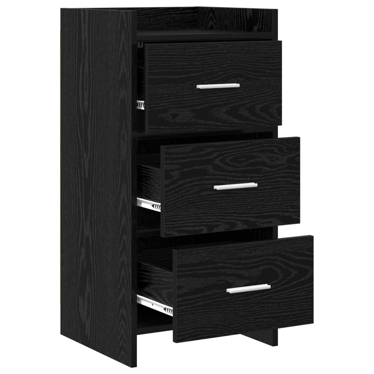 Sideboard Black Oak 40 x 36 x 80 cm Engineered Wood
