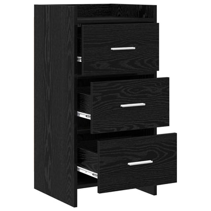 Sideboard Black Oak 40 x 36 x 80 cm Engineered Wood
