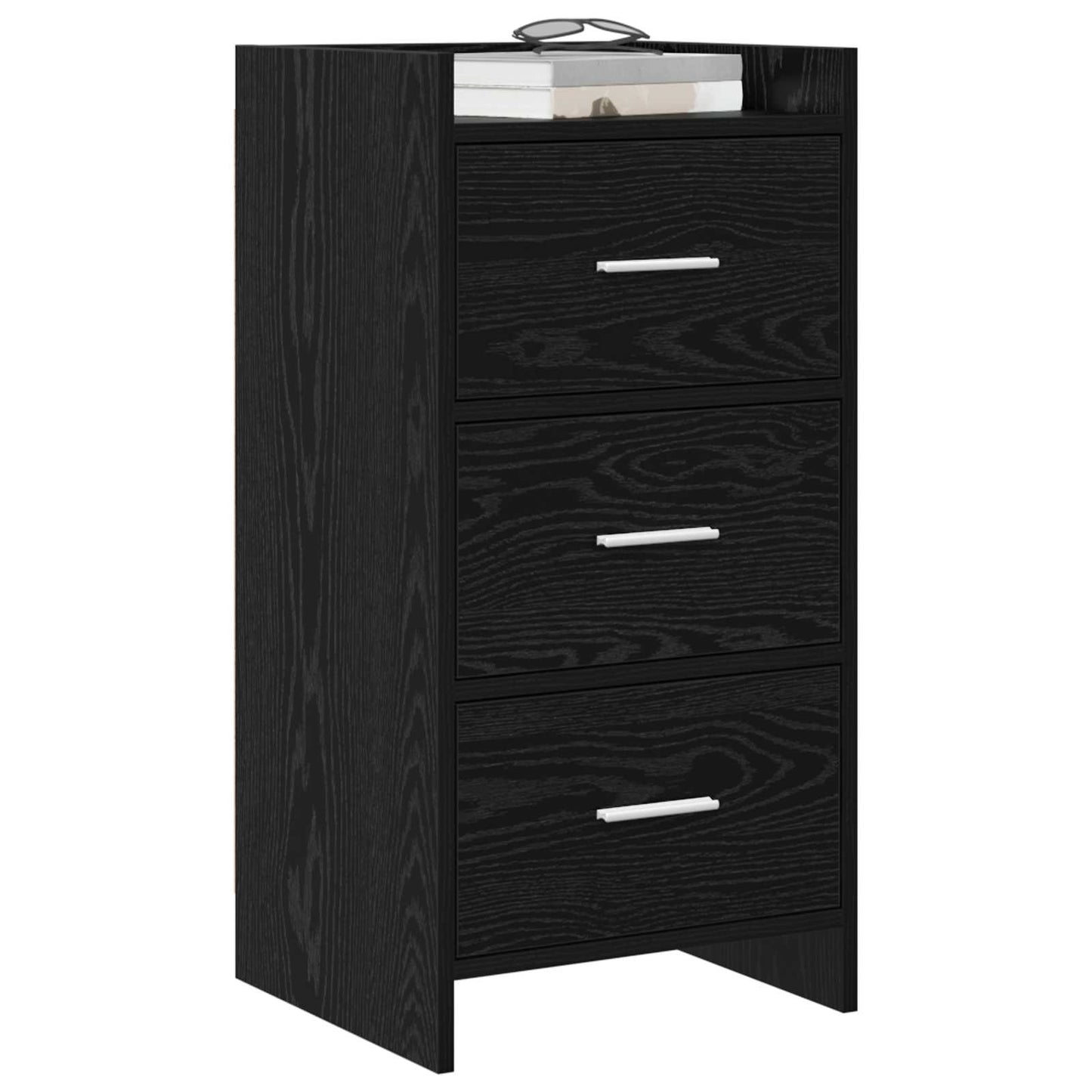 Sideboard Black Oak 40 x 36 x 80 cm Engineered Wood