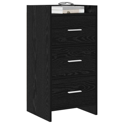 Sideboard Black Oak 40 x 36 x 80 cm Engineered Wood