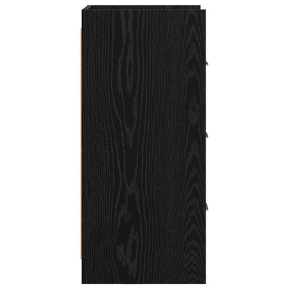 Sideboard Black Oak 40 x 36 x 80 cm Engineered Wood