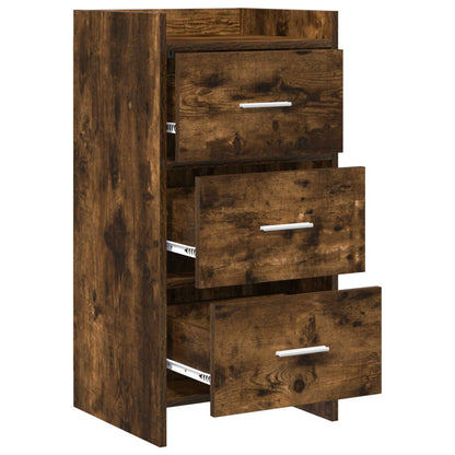 Sideboard Smoked Oak 40 x 36 x 80 cm Engineered Wood