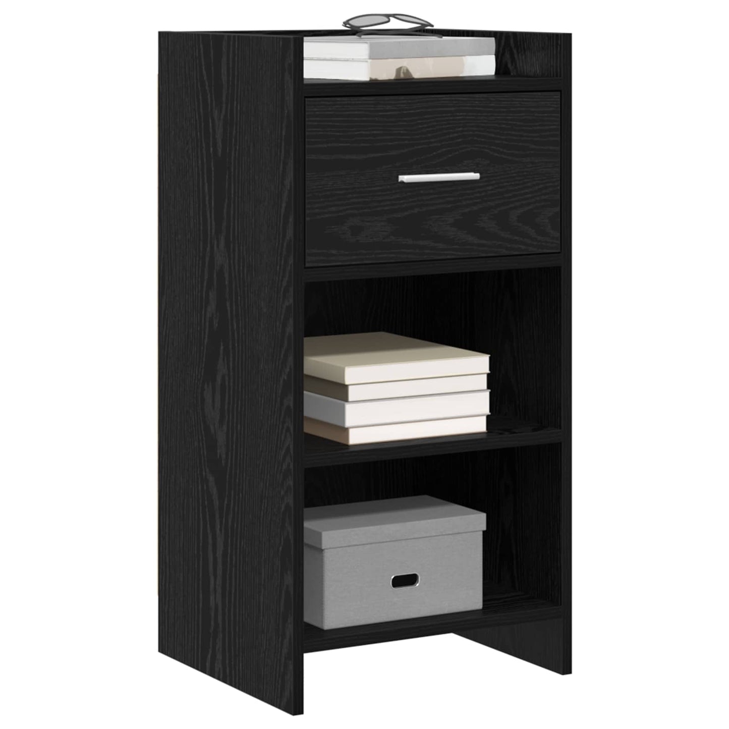 Sideboard Black Oak 40 x 36 x 80 cm Engineered Wood