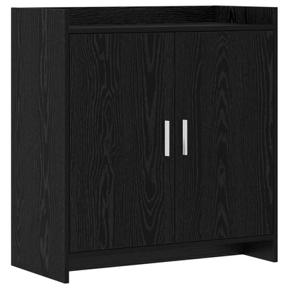 Sideboard Black Oak 72 x 36 x 80 cm Engineered Wood