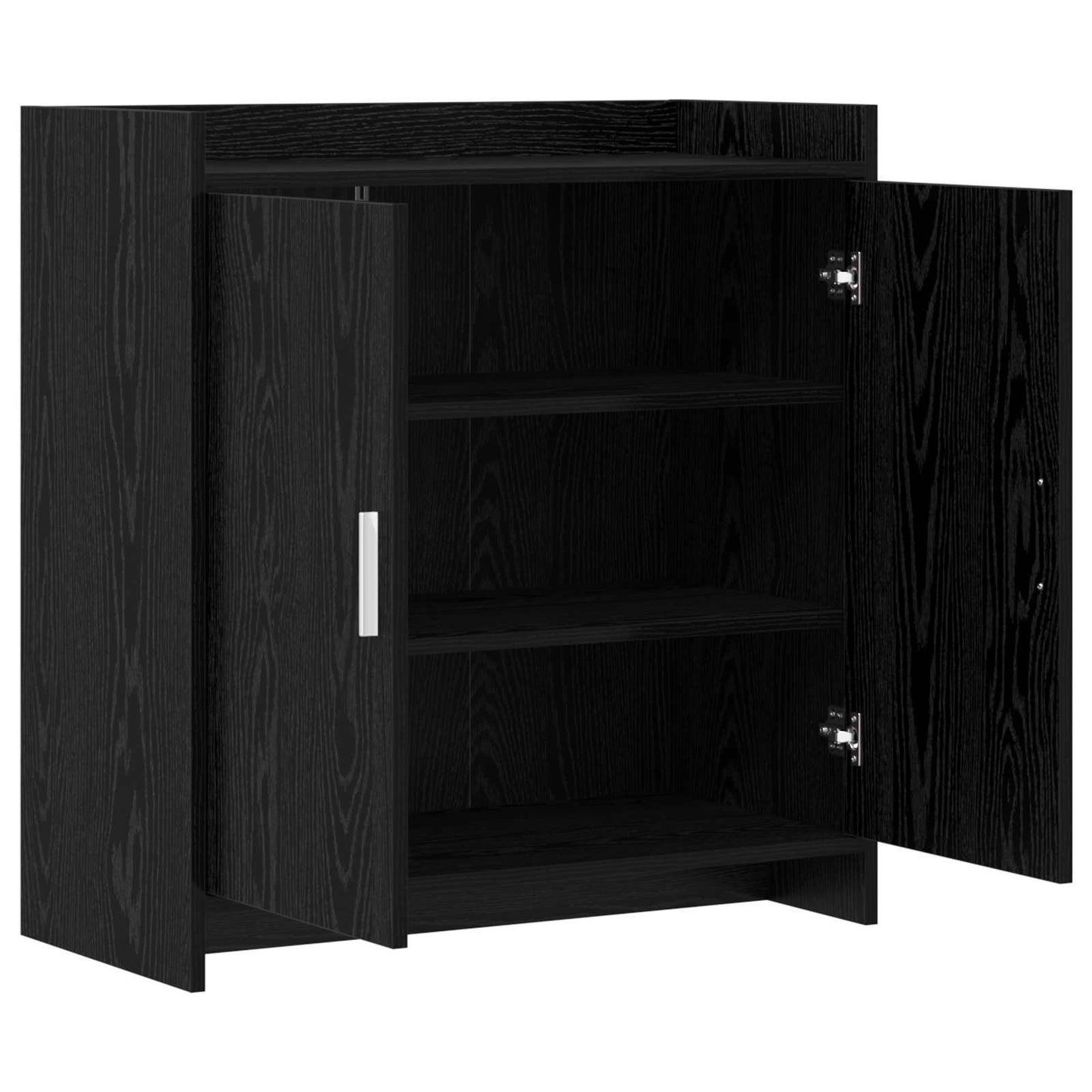 Sideboard Black Oak 72 x 36 x 80 cm Engineered Wood