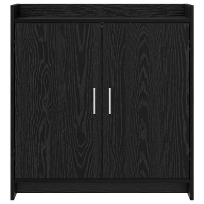 Sideboard Black Oak 72 x 36 x 80 cm Engineered Wood