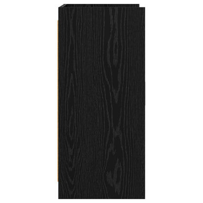 Sideboard Black Oak 72 x 36 x 80 cm Engineered Wood